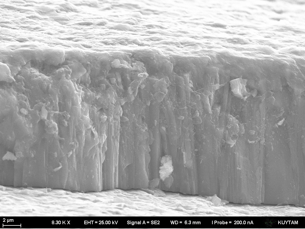 YSZ thermal barrier coating produced by EB-PVD